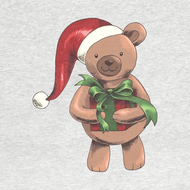 Christmas bear children motive Christmas presents by Foxxy Merch